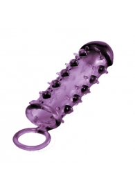 Закрытая фиолетовая насадка с пупырышками SAMURAI PENIS SLEEVE PURPLE - 14,5 см. - NMC - в Первоуральске купить с доставкой