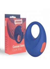 Синее эрекционное кольцо RRRING Casual Date Cock Ring - FeelzToys - в Первоуральске купить с доставкой