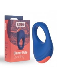 Синее эрекционное кольцо RRRING Dinner Date Cock Ring - FeelzToys - в Первоуральске купить с доставкой