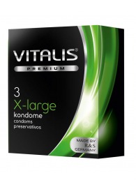 Презервативы увеличенного размера VITALIS PREMIUM x-large - 3 шт. - Vitalis - купить с доставкой в Первоуральске