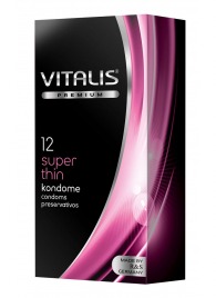 Ультратонкие презервативы VITALIS PREMIUM super thin - 12 шт. - Vitalis - купить с доставкой в Первоуральске