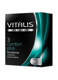 Контурные презервативы VITALIS PREMIUM comfort plus - 3 шт. - Vitalis - купить с доставкой в Первоуральске