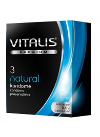 Классические презервативы VITALIS PREMIUM natural - 3 шт. - Vitalis - купить с доставкой в Первоуральске