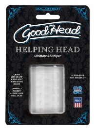 Прозрачный мастурбатор HELPING HEAD - Doc Johnson - в Первоуральске купить с доставкой