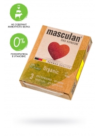 Экологически чистые презервативы Masculan Organic - 3 шт. - Masculan - купить с доставкой в Первоуральске