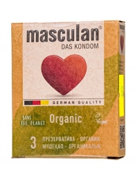 Экологически чистые презервативы Masculan Organic - 3 шт. - Masculan - купить с доставкой в Первоуральске