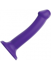 Фиолетовый фаллоимитатор-насадка Strap-On-Me Dildo Dual Density size M - 18 см. - Strap-on-me - купить с доставкой в Первоуральске