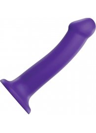 Фиолетовый фаллоимитатор-насадка Strap-On-Me Dildo Dual Density size L - 19 см. - Strap-on-me - купить с доставкой в Первоуральске