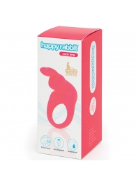 Розовое эрекционное виброкольцо Happy Rabbit Rechargeable Rabbit Cock Ring - Happy Rabbit - в Первоуральске купить с доставкой