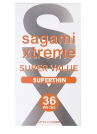 Ультратонкие презервативы Sagami Xtreme Superthin - 36 шт. - Sagami - купить с доставкой в Первоуральске