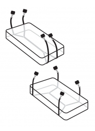 Фиксаторы для кровати WRAPAROUND MATTRESS RESTRAIN - Pipedream - купить с доставкой в Первоуральске