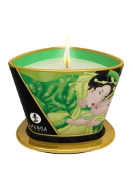 Массажная свеча Exotic Green Tea с ароматом зелёного чая - 170 мл. - Shunga - купить с доставкой в Первоуральске