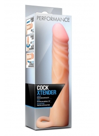 Телесная насадка на пенис Cock Xtender - 17,7 см. - Blush Novelties - в Первоуральске купить с доставкой