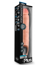 Телесная насадка-удлинитель 11.5 Inch Silicone Cock Sheath Penis Extender - 29,2 см. - Blush Novelties - в Первоуральске купить с доставкой