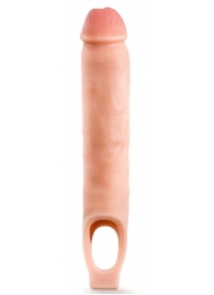 Телесная насадка-удлинитель 11.5 Inch Silicone Cock Sheath Penis Extender - 29,2 см. - Blush Novelties - в Первоуральске купить с доставкой