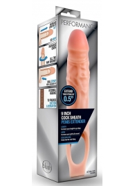 Телесная насадка на пенис 9 Inch Cock Sheath Extender - 22,2 см. - Blush Novelties - в Первоуральске купить с доставкой