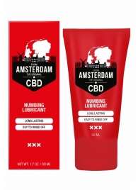 Пролонгирующий лубрикант Numbing CBD from Amsterdam - 50 мл. - Shots Media BV - купить с доставкой в Первоуральске