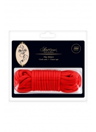 Красная веревка для фиксации - 10 м. - Sweet Caress - купить с доставкой в Первоуральске