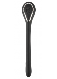 Черный гибкий уретральный стимулятор с вибрацией Vibrating Bendable Dilator - 13,5 см. - Orion - купить с доставкой в Первоуральске