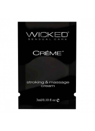 Крем для массажа и мастурбации Wicked Stroking and Massage Creme - 3 мл. - Wicked - купить с доставкой в Первоуральске