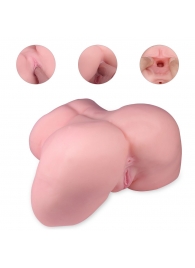 Реалистичный мастурбатор-полуторс с 2 рабочими отверстиями - S-HANDE - в Первоуральске купить с доставкой