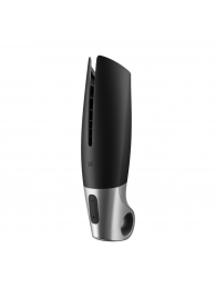 Черный мастурбатор с вибрацией Power Masturbator - Satisfyer - в Первоуральске купить с доставкой