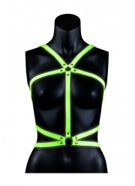 Портупея Body Harness с неоновым эффектом - размер L-XL - Shots Media BV - купить с доставкой в Первоуральске