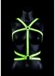 Портупея Body Harness с неоновым эффектом - размер L-XL - Shots Media BV - купить с доставкой в Первоуральске