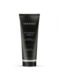 Массажный легкий крем WICKED Stripped plus Bare - 120 мл. - Wicked - купить с доставкой в Первоуральске