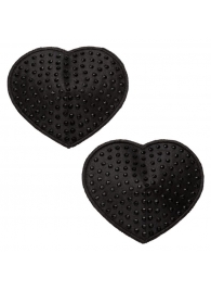 Черные пэстисы в форме сердечек Heart Pasties - California Exotic Novelties - купить с доставкой в Первоуральске