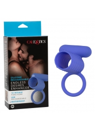 Синее эрекционное виброкольцо Silicone Rechargeable Endless Desires Enhancer - California Exotic Novelties - в Первоуральске купить с доставкой