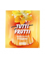 Пробник гель-смазки Tutti-frutti со вкусом ванильного пудинга - 4 гр. - Биоритм - купить с доставкой в Первоуральске