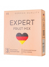 Ароматизированные презервативы EXPERT Fruit Mix - 3 шт. - Expert - купить с доставкой в Первоуральске