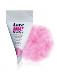 Съедобное согревающее массажное масло Love Me Tender Cotton Candy с ароматом сладкой ваты - 10 мл. - Love to Love - купить с доставкой в Первоуральске