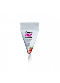Съедобное согревающее массажное масло Love Me Tender Strawberry с ароматом клубники - 10 мл. - Love to Love - купить с доставкой в Первоуральске