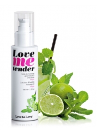 Съедобное согревающее массажное масло Love Me Tender Mojito с ароматом мохито - 100 мл. - Love to Love - купить с доставкой в Первоуральске