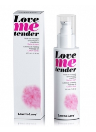 Съедобное согревающее массажное масло Love Me Tender Cotton Candy с ароматом сладкой ваты - 100 мл. - Love to Love - купить с доставкой в Первоуральске