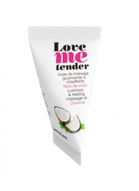 Съедобное согревающее массажное масло Love Me Tender Cocos с ароматом кокоса - 10 мл. - Love to Love - купить с доставкой в Первоуральске