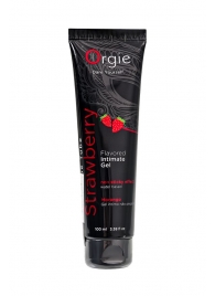 Интимный гель на водной основе Lube Tube Strawberry с клубничным вкусом - 100 мл. - ORGIE - купить с доставкой в Первоуральске