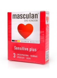 Презервативы Masculan Sensitive plus - 3 шт. - Masculan - купить с доставкой в Первоуральске