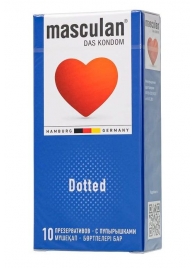 Презервативы с пупырышками Masculan Dotted - 10 шт. - Masculan - купить с доставкой в Первоуральске