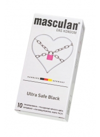 Ультрапрочные презервативы Masculan Ultra Safe Black - 10 шт. - Masculan - купить с доставкой в Первоуральске