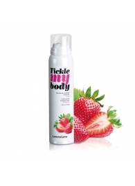 Массажная хрустящая пенка Tickle My Body Strawberry с ароматом клубники - 150 мл. - Love to Love - купить с доставкой в Первоуральске