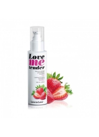 Съедобное согревающее массажное масло Love Me Tender Strawberry с ароматом клубники - 100 мл. - Love to Love - купить с доставкой в Первоуральске