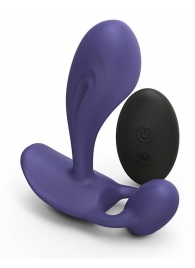 Темно-синий вибромассажер Witty P G Vibrator with Remote Control - Love to Love - в Первоуральске купить с доставкой