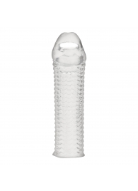 Текстурированная насадка на пенис Clear Textured Penis Enhancing Sleeve Extension - 16,5 см. - BlueLine - в Первоуральске купить с доставкой