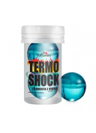 Интимный гель Termo Shock Hot Ball с разогревающе-покалывающим эффектом (2 шарика по 3 гр.) - HotFlowers - купить с доставкой в Первоуральске