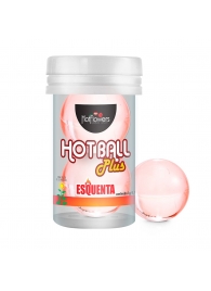 Лубрикант на масляной основе Hot Ball Plus с разогревающим эффектом (2 шарика по 3 гр.) - HotFlowers - купить с доставкой в Первоуральске