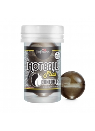 Анальный лубрикант на масляной основе Hot Ball Plus Conforto (2 шарика по 3 гр.) - HotFlowers - купить с доставкой в Первоуральске