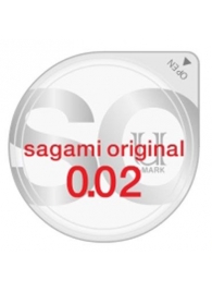 Ультратонкий презерватив Sagami Original - 1 шт. - Sagami - купить с доставкой в Первоуральске